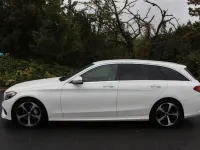 Gebraucht Mercedes C180 AMG line 156 PS (114 kW) 2018 Weiß Kombi