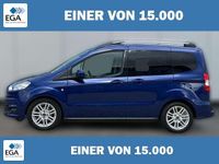 Gebraucht Ford Tourneo Courier Titanium 101 PS (74 kW) 2018 Blau metallic Van / Kleinbus