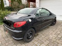 gebraucht Peugeot 206 CC Cabrio schwarz