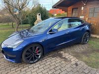 Gebraucht Tesla Model 3 Performance 377 kW (513 PS) 2020 Blau Limousine