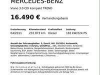 gebraucht Mercedes Viano 3.0 CDI kompakt TREND