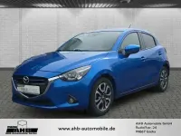 Gebraucht Mazda 2 Sports-Line 90 PS (66 kW) 2015 Cyanitblau metallic Kleinwagen