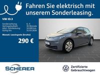 Gebraucht VW ID.3 Pure 110 kW (150 PS) 2021 Mondsteingrau schwarz Kleinwagen