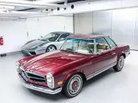 Gebraucht Mercedes W113 150 PS (110 kW) 1968 Burgund Cabrio