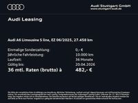 Gebraucht Audi A6 S-Line 286 PS (210 kW) 2025 Mythosschwarz metallic Limousine
