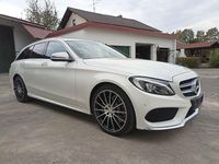 Gebraucht Mercedes C180 AMG line 156 PS (114 kW) 2015 Weiß Kombi