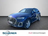 Gebraucht Audi Q5 S-Line 299 PS (219 kW) 2022 Navarrablau metallic SUV