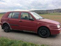 Gebraucht VW Golf III 75 PS (55 kW) 1997 Rot Kleinwagen
