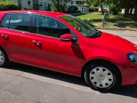 Gebraucht VW Golf VI 125 PS (91 kW) 2009 Rot Kleinwagen