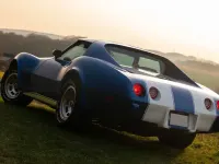 Second-hand Corvette C3 165 CP (121 kW) 1975 Albastru Coupe