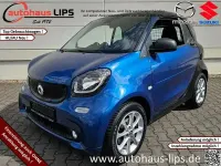 Gebraucht Smart ForTwo Electric Drive Passion 60 kW (82 PS) 2018 Tridionsicherheitszelle schwarz, cbsfarbe blau galaxy Kleinwagen