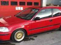 Usata Honda Civic 90 CV (66 kW) 1997 Rosso Coupé