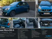 Gebraucht Nissan Micra Acenta 98 PS (72 kW) 2014 Blau Kleinwagen