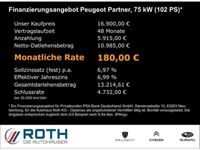 gebraucht Peugeot Partner 1.5 BlueHDi 100 L1 Premium Temp Tel.-Vorb. PDC Klima BT el.SP eFH NSW Tagfahrlicht