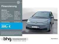 Gebraucht VW ID.3 Pro Performance 150 kW (204 PS) 2022 Mondsteingrau/schwarz Kleinwagen