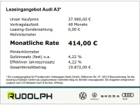 Używany Audi A3 S-Line 150 KM (110 kW) 2025 Czarny Sedan/Limuzyna