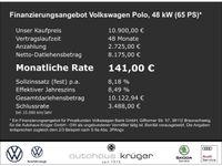gebraucht VW Polo Trendline Trendline 1.0 Notbremsass. Temp Berganfahrass. Kollisionswarner Speedlimiter