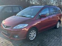 Gebraucht Mazda 5 Active 116 PS (85 kW) 2010 Carminarot metallic Van / Kleinbus