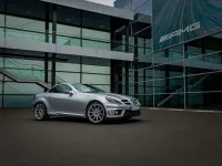 Gebraucht Mercedes SLK350 272 PS (200 kW) 2006 Silber Cabrio