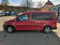 Gebraucht VW Caddy Maxi 102 PS (75 kW) 2013 Rot Van / Kleinbus