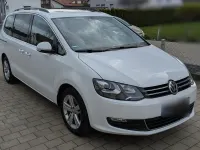 Gebraucht VW Sharan 150 PS (110 kW) 2021 Weiß Van / Kleinbus
