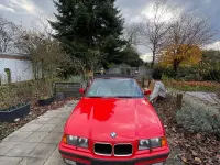 Brugt BMW 318 Cabriolet Performance 116 HK (85 kW) 1995 Rød Cabriolet