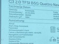 gebraucht Audi Q3 2.0 TFSI Autom. BJ 10/2015 Anh.Kuppl., Voll LED, 73500km