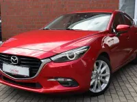 Gebraucht Mazda 3 Sports-Line 105 PS (77 kW) 2017 Rot Limousine