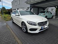 Gebraucht Mercedes C180 AMG line 156 PS (114 kW) 2015 Weiß Kombi
