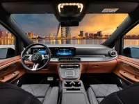 Neu Mercedes V300 Luxury 237 PS (174 kW) 2025 Schwarz Van / Kleinbus