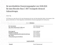 Gebraucht Mercedes C180 Advanced Plus 170 PS (125 kW) 2025 Hightechsilber Kombi