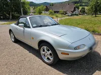 Gebraucht Mazda MX5 90 PS (66 kW) 1996 Silber Cabrio