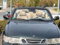 gebraucht Saab 9-3 Cabriolet TÜV neu, grün/beige Leder, Verdeck neu, 119tkm