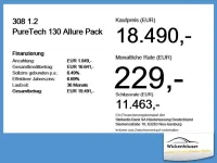 Gebraucht Peugeot 308 Allure 131 PS (96 kW) 2023 Perlaneraschwarz metallic Limousine