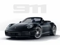 Brugt Porsche 992 385 HK (283 kW) 2022 Sort Cabriolet