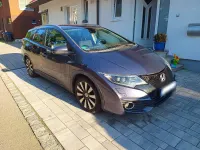 Gebraucht Honda Civic 120 PS (88 kW) 2015 Blau Kombi