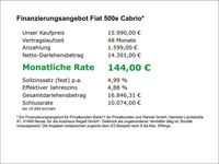 Gebraucht Fiat 500e Red 69 kW (95 PS) 2022 Red vr111/a) (rot Cabrio