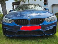 gebraucht BMW M4 2014 Le mans blau met. Carbondach aus 2 Hand