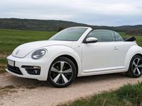 gebraucht VW Beetle R-Line Cabrio weiß, top gepflegt, 1.4 tsi