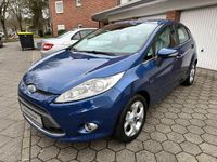 Gebraucht Ford Fiesta Titanium 82 PS (60 kW) 2008 Blau Kleinwagen