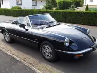 Gebraucht Alfa Romeo Spider 126 PS (92 kW) 1985 Schwarz Cabrio