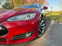 Gebraucht Tesla Model S 312 kW (425 PS) 2013 Rot Kleinwagen