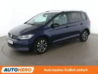 Gebraucht VW Touran IQ Drive 150 PS (110 kW) 2019 Blau Van / Kleinbus