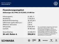 Gebraucht VW ID.3 Pro 106 kW (145 PS) 2022 Grau Kleinwagen