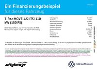 Gebraucht VW T-Roc Move 150 PS (110 kW) 2024 Blau SUV