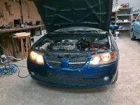 Gebraucht Nissan Almera 115 PS (84 kW) 2004 Blau Kleinwagen