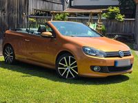 Gebraucht VW Golf Cabriolet LOUNGE 105 PS (77 kW) 2016 Orange Cabrio