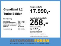 gebraucht Opel Grandland X 1.2 Turbo Edition FLA LM LED PDC KAM