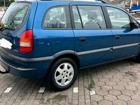 Gebraucht Opel Zafira Eco 101 PS (74 kW) 2001 Blau Van / Kleinbus