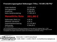 Gebraucht VW T-Roc Life 150 PS (110 kW) 2023 Weiss SUV